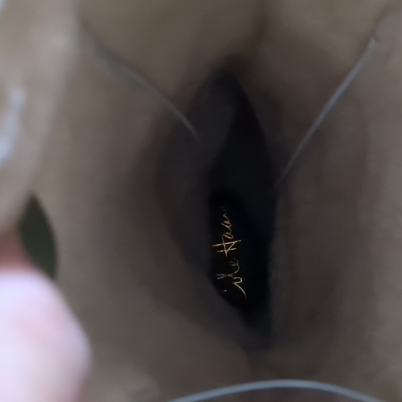 COLE HAAN* waterproof brown suede shearling tall winter boots size 7 rubber sole - Picture 14 of 17